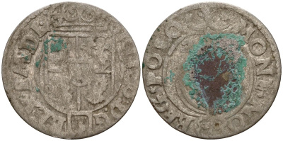 Польша 3 полкера (3 полторака - 1 крейцер) ND (1620-1627) Сигизмунд III Ваза (1587-1632) KM 41 серебро 4158-1045