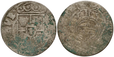 Польша 3 полкера (3 полторака - 1 крейцер) ND (1620-1627) Сигизмунд III Ваза (1587-1632) KM 41 серебро 4158-1036