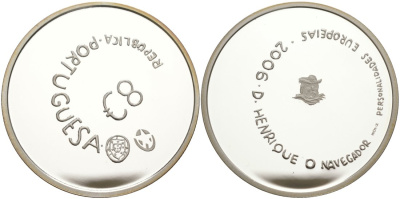 Португалия 8 евро 2006 принц Генрих Мореплаватель KM 776a серебро PROOF 01-345-24