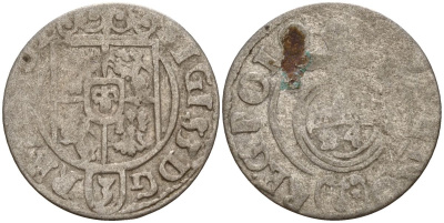 Польша 3 полкера (3 полторака - 1 крейцер) ND (1620-1627) Сигизмунд III Ваза (1587-1632) KM 41 серебро 4158-1214