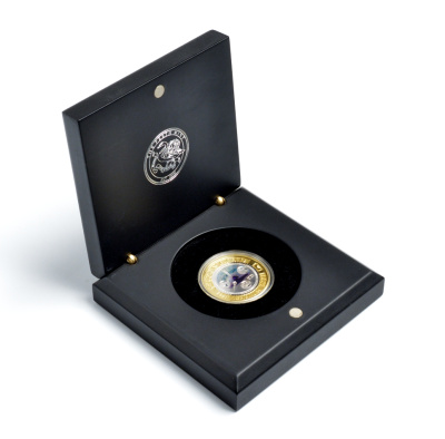 Австралия 20 долларов 2001 миллениум, Стрелки часов, полушария, Гринвичский меридиан, биметалл золото, серебро PROOF 2-5-2-04