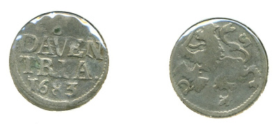 НИДЕРЛАНДЫ 2 ШТЮБЕРА 1683 KM 77 билон 503-312