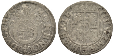 Бранденбург-Пруссия 1/24 талера 1625 Георг Вильгельм (1619-1640), вес 1,08 гр. KM 116.1 серебро 1516-222