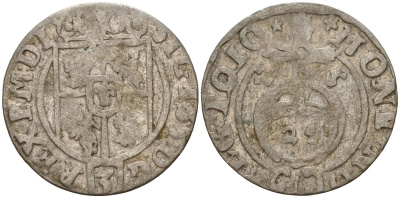 Польша 3 полкера (3 полторака - 1 крейцер) 1621 Сигизмунд III Ваза (1587-1632) Gorecki B.21 серебро 4158-838
