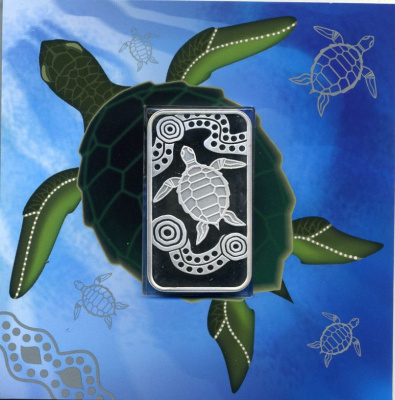 АВСТРАЛИЯ 1 ДОЛЛАР 2008 ЧЕРЕПАХА, прямоугольник Ш4