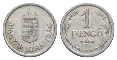 Венгрия 1 пенге 1944 KM 521 алюминий 4646-951