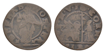 Венеция 1 сольдо 1625-1629 KM 134 серебро 1522-1041