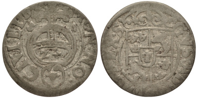 Польша, Эльблонг 1/24 талера (полторак) 1631 (16)31, Густав Адольф, Шведское правление (1626-1636), вес 0,9 гр., городской выпуск KM 11 серебро 1516-1235