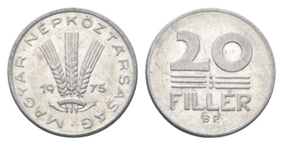 Венгрия 20 филлеров 1975 BP KM 573 алюминий 4665-1122