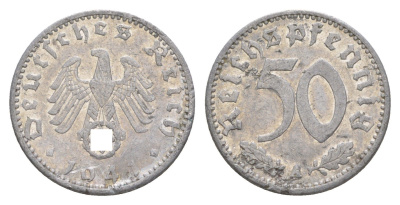 Германия 50 рейхспфеннигов 1941 A KM 96, J. 372 алюминий 4646-1146