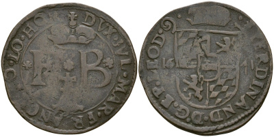 Льеж, Бельгия 1 лиард 1641 KM 42 медь 4146-1041