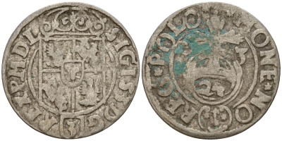 Польша 3 полкера (3 полторака - 1 крейцер) 1623 Сигизмунд III Ваза (1587-1632) Gorecki B.23 серебро 4160-241