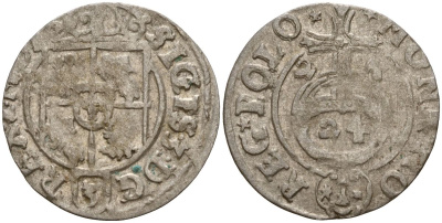 Польша 3 полкера (3 полторака - 1 крейцер) 1624 Сигизмунд III Ваза (1587-1632) Gorecki B.24, KM 41 серебро 4160-149