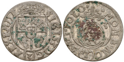 Польша 3 полкера (3 полторака - 1 крейцер) 1623 Сигизмунд III Ваза (1587-1632) Gorecki B.23 серебро 4158-1269