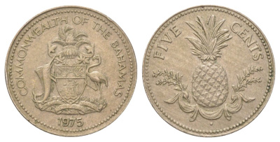 Багамские Острова (Багамы) 5 центов 1975 KM 60 медно-никель 4627-1029