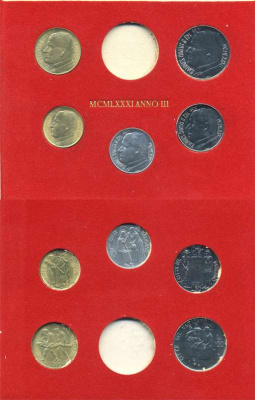 Ватикан набор из 5 монет 1981 в оригинальном картонном буклете, Иоанн Павел II KM MS86 (KM 155-159) UNC 5-4-3-21