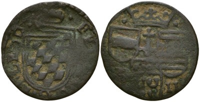 Льеж, Бельгия 12 су ND (1614) KM 23 медь 4146-1042