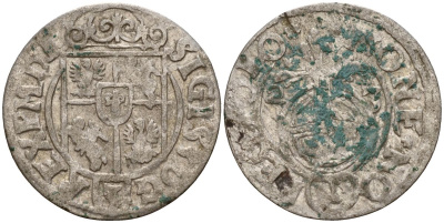 Польша 3 полкера (3 полторака - 1 крейцер) 1623 Сигизмунд III Ваза (1587-1632) Gorecki B.23, KM 41 серебро 4158-933