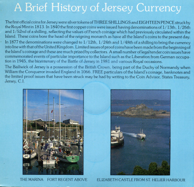 Джерси набор из 7 монет (1, 2, 5, 10, 20 и 50 пенсов; 1 фунт) 1983 в оригинальном буклете, тираж 25.000 экземпляров KM 54, 55, 56, 57.1, 58.1 и 59 и 66 BU 7-7-16