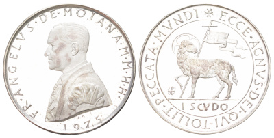 Мальтийский орден 1 скудо 1975 Анджело де Мохана, тираж 3.000 экземпляров X 58 серебро PROOF 441-1544