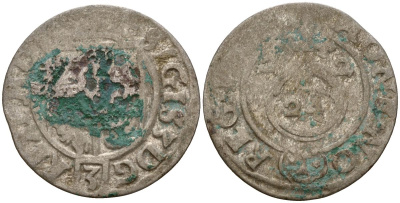 Польша 3 полкера (3 полторака - 1 крейцер) 1622 Сигизмунд III Ваза (1587-1632) Gorecki B.22 серебро 4158-1229