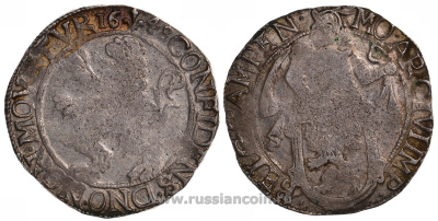 Нидерланды, Кампен 1 даальдер 1648 Dav. 4879, Delmonte 862, KM 35 серебро 00-1067-7-34