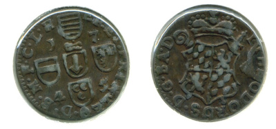 АВСТРИЙСКИЕ НИДЕРЛАНДЫ ЛИИГЕ 1 ЛИАРД 1745 KM 150 медь 503-324