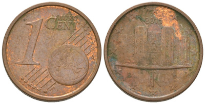 Италия 1 евроцент 2015 R KM 210 сталь плакированная медью 4580-255