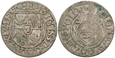 Польша 3 полкера (3 полторака - 1 крейцер) 1620 Сигизмунд III Ваза (1587-1632) Gorecki B.20 серебро 4158-828