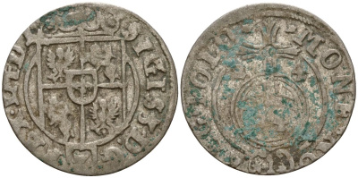 Польша 3 полкера (3 полторака - 1 крейцер) 1624 Сигизмунд III Ваза (1587-1632) Gorecki B.24, KM 41 серебро 4160-148