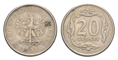 Польша 20 грошей 1997 Y 280 медно-никель 4625-1251