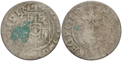 Польша 3 полкера (3 полторака - 1 крейцер) 1624 Сигизмунд III Ваза (1587-1632) Gorecki B.24, KM 41 серебро 4158-946