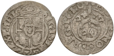 Польша 3 полкера (3 полторака - 1 крейцер) 1622 Сигизмунд III Ваза (1587-1632) Gorecki B.22 серебро 4158-1251