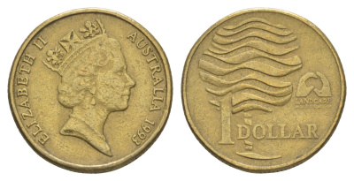 Австралия 1 доллар 1993 Landcare Australia — организация по защите окружающей среды KM 208 алюминиевая бронза 4652-221