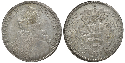 Хорватия, Рагуза Дубровник 1 талеро 1753 Dav. 1639, KM 18 серебро 00-000-00