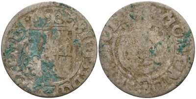 Польша 3 полкера (3 полторака - 1 крейцер) ND (1620-1627) Сигизмунд III Ваза (1587-1632) KM 41 серебро 4158-752