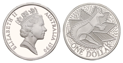 Австралия 1 доллар 1990 200 лет Австралии KM 100a серебро PROOF 11-014-33